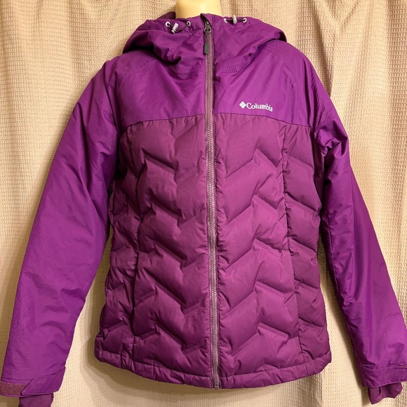 Columbia 650 Purple Jacket Coat Women's M - Picture 1 of 16